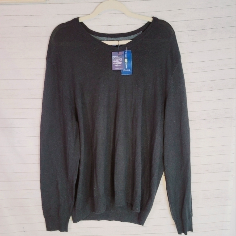 CLUB ROOM ESTATE MERINO BLEND CREW SWEATER, SZ XL